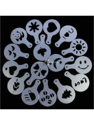 Kávé és Cappuccino díszítő sablonkészlet