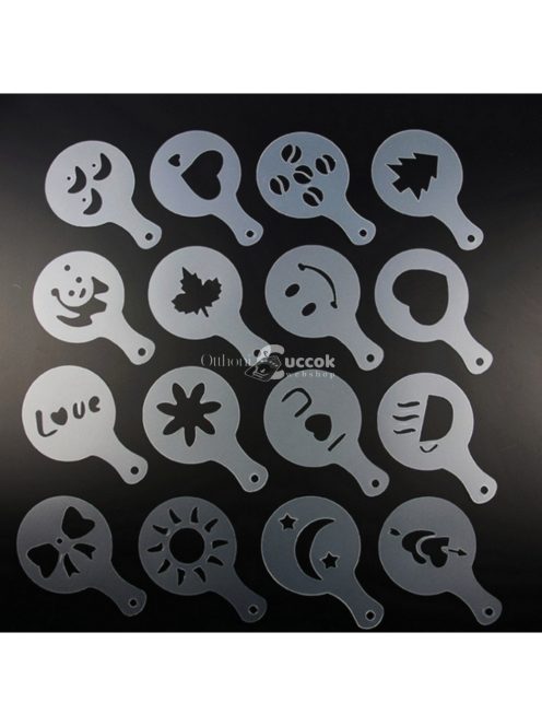 Kávé és Cappuccino díszítő sablonkészlet