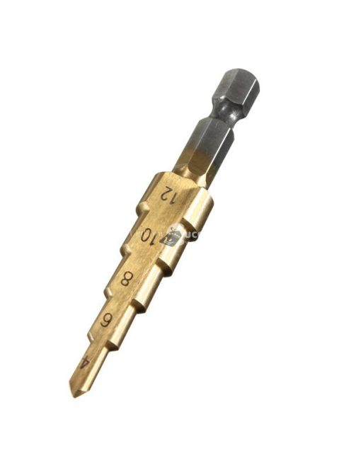 Lépcsős fúró, lépcsős fúró készlet, lépcsős lyukfúró (3 db)