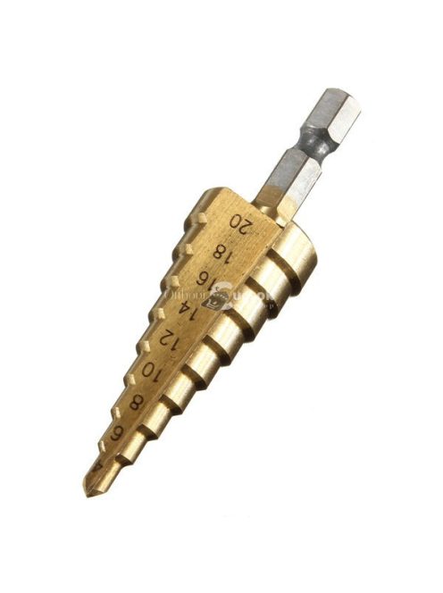 Lépcsős fúró, lépcsős fúró készlet, lépcsős lyukfúró (3 db)