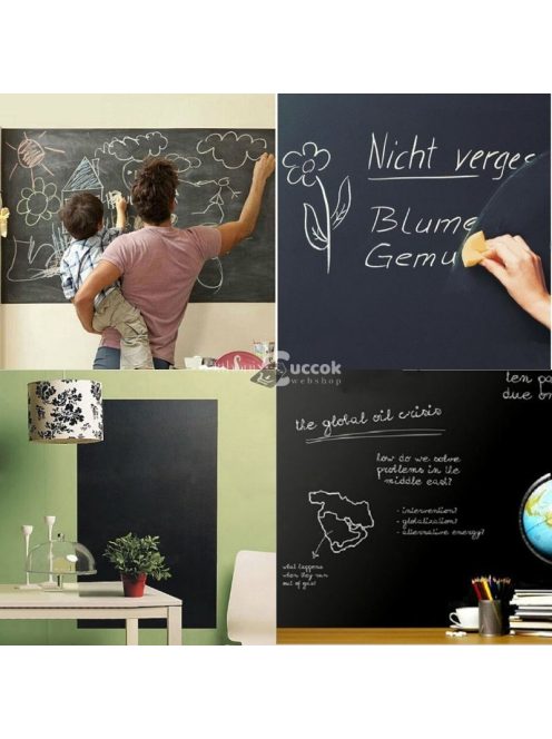 Krétatábla, táblamatrica, öntapadós krétatábla (krétával)