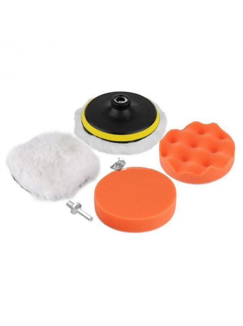 Autó polírozó szett 3 db polírkoronggal, autóápolási eszköz készlet fényezéshez