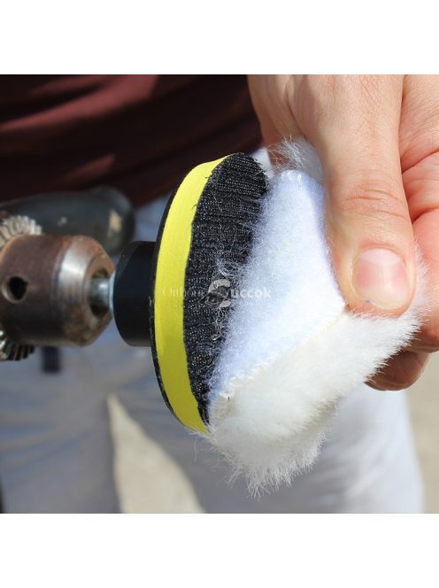 Autó polírozó szett 3 db polírkoronggal, autóápolási eszköz készlet fényezéshez