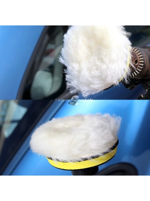 Autó polírozó szett 3 db polírkoronggal, autóápolási eszköz készlet fényezéshez