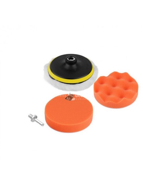 Autó polírozó szett 3 db polírkoronggal, autóápolási eszköz készlet fényezéshez