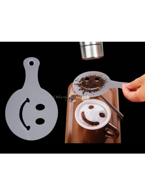 Latte Art Barista Sablon, Kávé Díszítő Sablon, Kreatív Ital Dekorációhoz