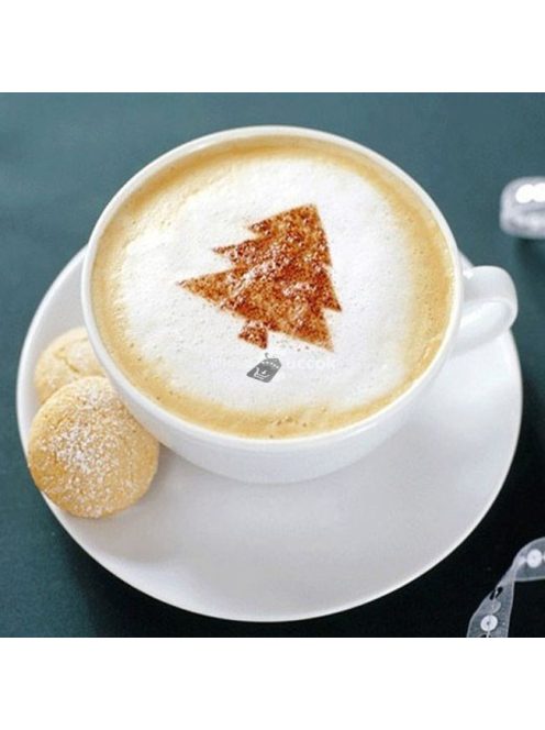 Latte Art Barista Sablon, Kávé Díszítő Sablon, Kreatív Ital Dekorációhoz