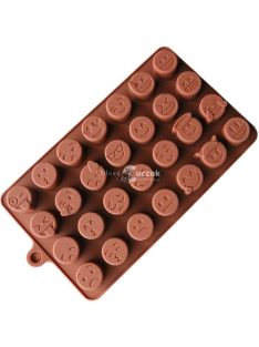   Szilikon emoji sütőforma - mosogatógépben mosható, hőálló sütési kiegészítő