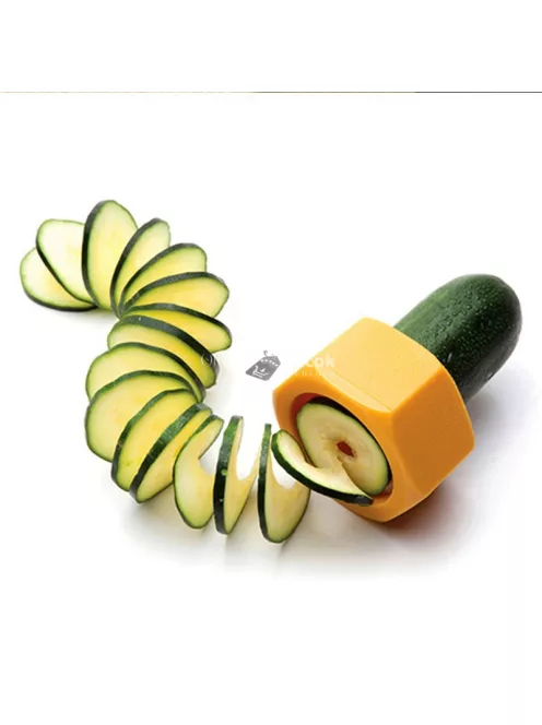 Uborka szeletelő és spirálozó konyhai eszköz zöldségdekoráláshoz