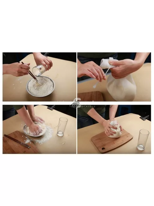 Szilikon tésztagyúró és dagasztó zsák sütéshez és főzéshez