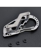 Kulcsrendszerező karabiner praktikus kulcstartó és szervező eszköz