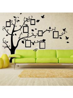   Fényképkeretes fa falmatrica dekoráció, faltetoválás falra