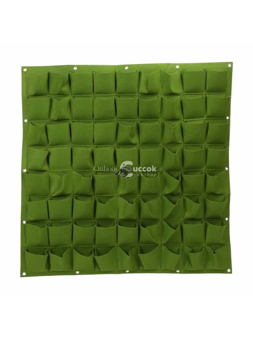 72 zsebes falra akasztható vertikális kert virágtartó rendszer