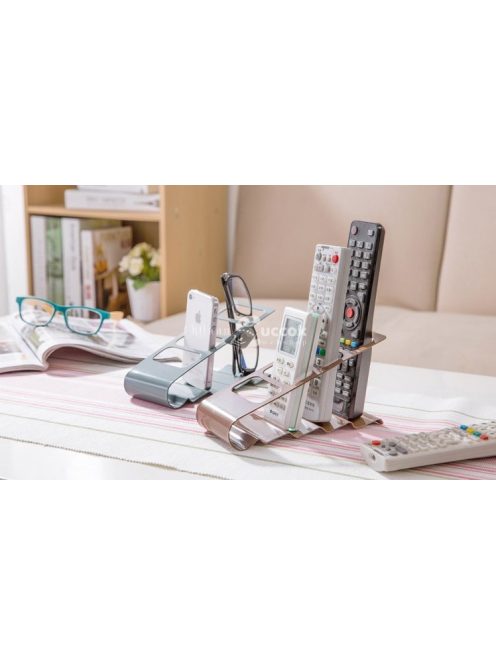 Praktikus csúszásmentes telefon és távirányító tartó otthoni és irodai használatra