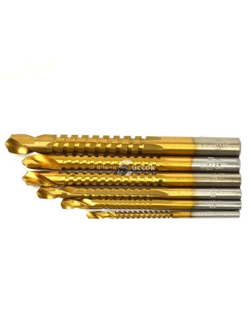 Titán-nitrid bevonatú extra erős fúró és fűrész szett precíziós fa- és fémmegmunkáláshoz