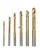 Titán-nitrid bevonatú extra erős fúró és fűrész szett precíziós fa- és fémmegmunkáláshoz