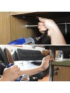 Flexibilis fúrószár csatlakozó fúróhoz és csavarhúzóhoz - Rugalmas szerszámtoldó adapter nehezen elérhető helyekhez