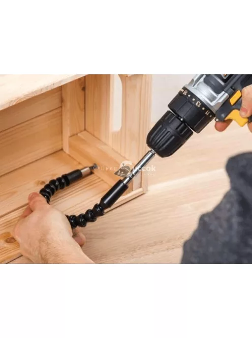 Flexibilis fúrószár csatlakozó fúróhoz és csavarhúzóhoz - Rugalmas szerszámtoldó adapter nehezen elérhető helyekhez