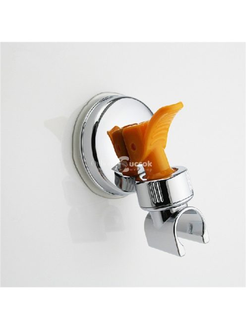 Forgatható krómozott zuhanyfej és zuhanyrózsa tartó fürdőszobai használatra