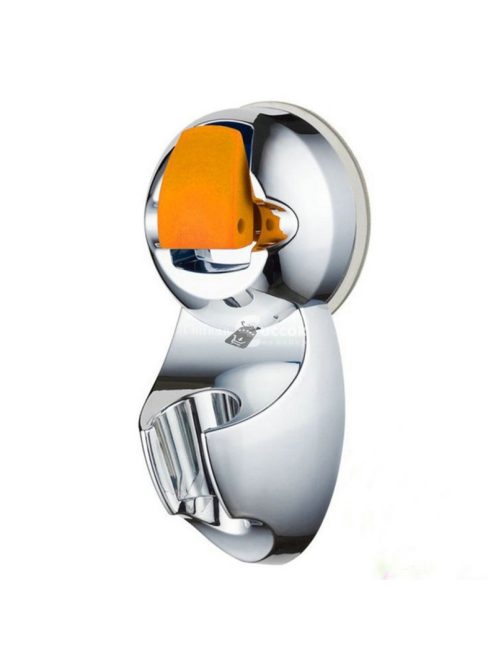 Krómozott zuhanyfej tartó tapadókorongos rögzítéssel fürdőszobai használatra