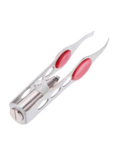   LED-es precíziós szemöldökcsipesz beépített világítással