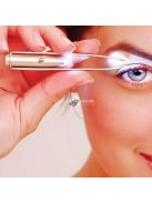 LED-es precíziós szemöldökcsipesz beépített világítással