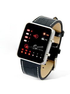   Digitális LED karóra bináris kijelzővel, modern stílusú időmérő eszköz