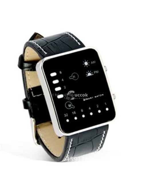 Digitális LED karóra bináris kijelzővel, modern stílusú időmérő eszköz