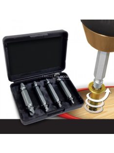   Csavarkiszedő készlet sérült és tört csavarok eltávolításához