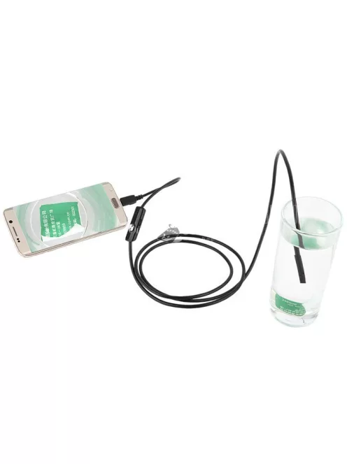 Endoszkóp kamera (2 méteres, vízálló, flexibilis kábel, orvosi és ipari felhasználásra)