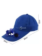 Piros Napelemes Solar Baseball Sapka Beépített Napenergiával Töltődő LED Fényekkel