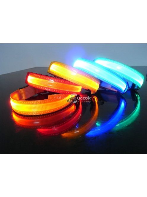 LED kutya nyakörv világító biztonsági kutyanyakörv éjszakai sétákhoz