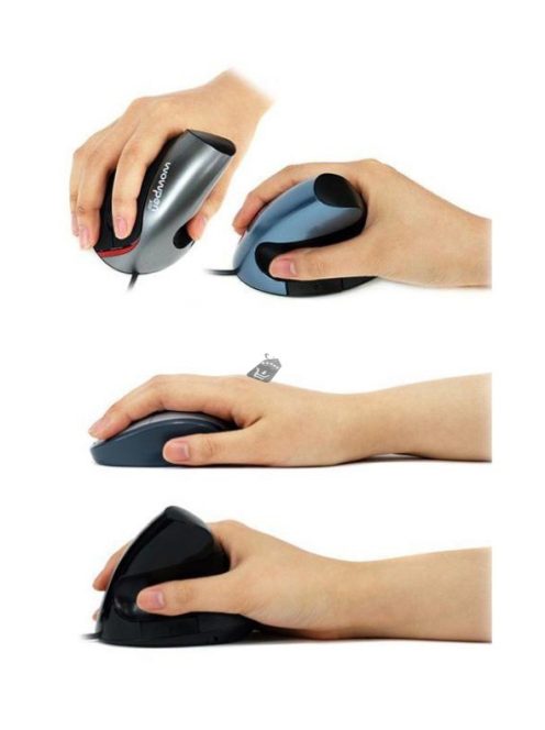 Vertikális ergonómikus USB számítógépes egér kényelmes használathoz