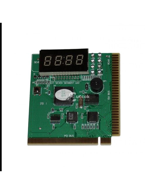 PC diagnosztika alaplap POST teszter kártya PCI és ISA foglalathoz