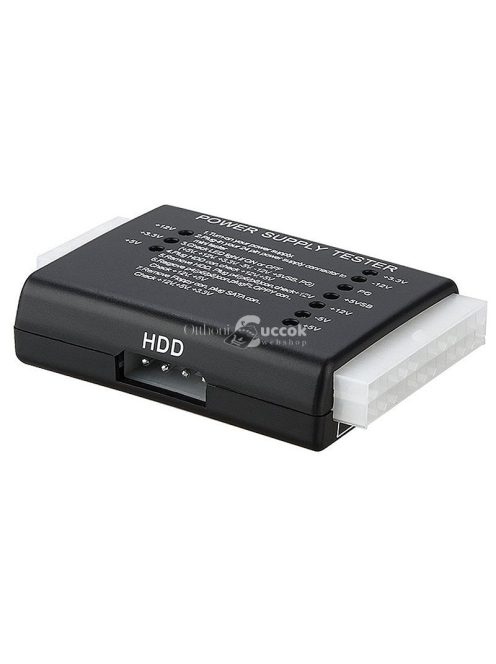 Tápegység Teszt Teszter HDD SATA ATX 20/24 PIN Számítógép Diagnosztikai Eszköz