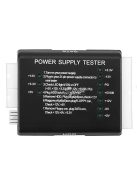 Tápegység Teszt Teszter HDD SATA ATX 20/24 PIN Számítógép Diagnosztikai Eszköz