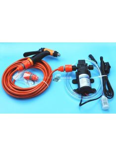   12V Szivargyújtós Hordozható Autós Szivattyú Szórófejjel és Slaggal / Nagynyomású Mosó Autóápoláshoz