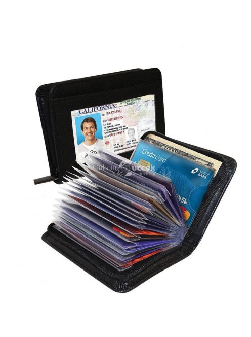 Biztonsági pénztárca RFID blokkoló technológiával, utazáshoz és mindennapi használatra