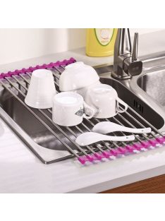   Összehajtható konyhai csepegtető tálca edényekhez és evőeszközökhöz