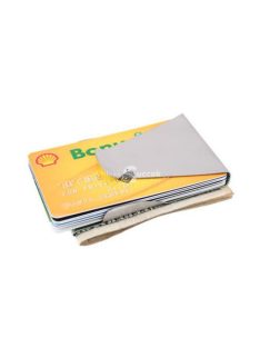   Bankkártya- és pénztartó bőr pénztárca biztonságos RFID védelemmel