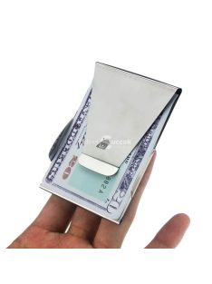   Bankkártya- és pénztartó bőr pénztárca biztonságos RFID védelemmel