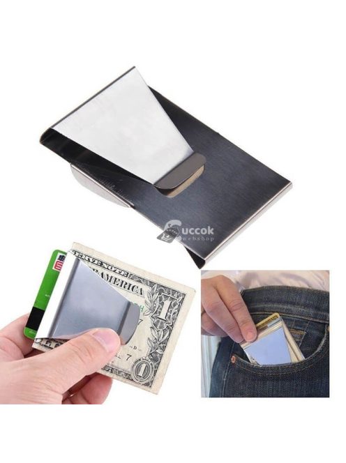 Bankkártya- és pénztartó bőr pénztárca biztonságos RFID védelemmel