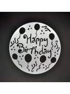 Tortadíszítő kellék - Többször használható tortadíszítő sablon készlet (4 különböző minta)