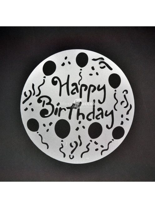 Tortadíszítő kellék - Többször használható tortadíszítő sablon készlet (4 különböző minta)