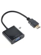 HDMI VGA átalakító kábel, HDMI VGA adapter, számítógép és monitor csatlakoztatásához