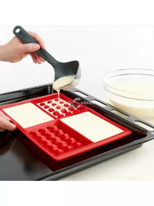 Gofrisütő szilikon forma - tapadásmentes sütésre alkalmas konyhai eszköz