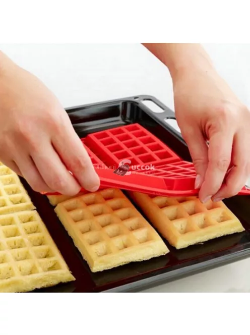 Gofrisütő szilikon forma - tapadásmentes sütésre alkalmas konyhai eszköz