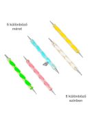 Körömdíszítő toll készlet, 5 db-os precíziós körömművészeti eszközkészlet