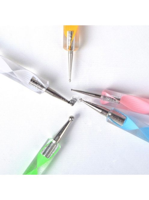 Körömdíszítő toll készlet, 5 db-os precíziós körömművészeti eszközkészlet