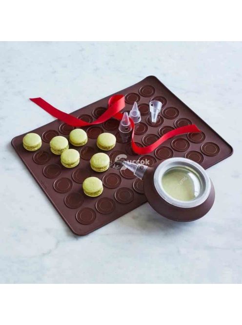 Macaron sütő lap - tapadásmentes szilikon sütőforma macarons készítéséhez